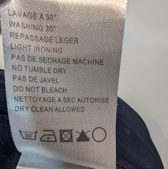 Molly Braken navy blue dress floral pattern, ruched waist, surplice bodice Sz XL - Picture 5 of 11